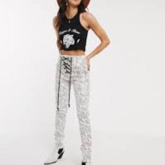 Jagger & Stone straight leg pants in snake vinyl Size 10 - Picture 10 of 11